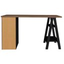 Ver mais imagens de Mesa para Escritório Escrivaninha Home Office 5 Gavetas Spirit Nogal Preto - Lyam Decor