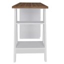 Ver imagem 5 de Mesa para Escritório Escrivaninha Home Office 5 Gavetas Spirit Nogal Branco - Lyam Decor