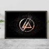 Quadro Logo Da Banda Linkin Park Poster Rock Moldura A4 - 1