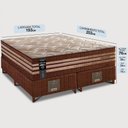 Ver imagem 2 de Cama Box King Colchão + Box 193x203x76 com Espuma Látex Robust Gel 220 Caramelo Cama Inbox