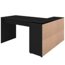 Ver mais imagens de Mesa para Escritório Extensível Escrivaninha Home Office Nero Preto - Lyam Decor