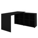 Ver imagem 3 de Mesa para Escritório Extensível Escrivaninha Home Office Nero Preto - Lyam Decor