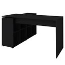 Ver imagem 7 de Mesa para Escritório Extensível Escrivaninha Home Office Nero Preto - Lyam Decor