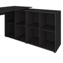 Ver imagem 4 de Mesa para Escritório Extensível Escrivaninha Home Office Nero Preto - Lyam Decor