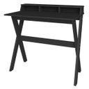 Ver imagem 1 de Mesa para Escritório Escrivaninha Home Office Itália Preto - Lyam Decor