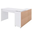 Ver imagem 7 de Mesa para Escritório Extensível Escrivaninha Home Office Nero Branco - Lyam Decor