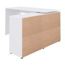 Ver mais imagens de Mesa para Escritório Extensível Escrivaninha Home Office Nero Branco - Lyam Decor