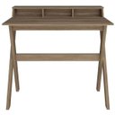 Ver imagem 3 de Mesa para Escritório Escrivaninha Home Office Itália Nogal - Lyam Decor