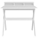 Ver imagem 3 de Mesa para Escritório Escrivaninha Home Office Itália Branco - Lyam Decor