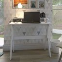 Ver imagem 2 de Mesa para Escritório Escrivaninha Home Office Itália Branco - Lyam Decor