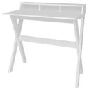 Ver imagem 1 de Mesa para Escritório Escrivaninha Home Office Itália Branco - Lyam Decor
