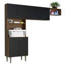 Ver imagem 3 de Kit Área de Serviço Lavanderia 235cm Rustic/preto Gourmet Madesa