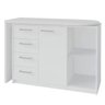 Mesa para Escritório Extensível Escrivaninha Home Office Logan Branco - Lyam Decor - 9