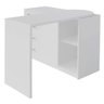 Mesa para Escritório Extensível Escrivaninha Home Office Logan Branco - Lyam Decor - 4