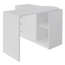 Ver imagem 4 de Mesa para Escritório Extensível Escrivaninha Home Office Logan Branco - Lyam Decor