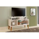 Ver imagem 1 de Rack Lion Sala Estar Tv Estante com Nichos e Prateleiras:off/canela