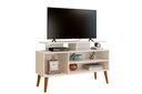 Ver imagem 3 de Rack Lion Sala Estar Tv Estante com Nichos e Prateleiras:off/canela