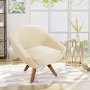 Ver imagem 7 de Kit 01 Namoradeira 02 Lugares E 01 Poltrona Giratória Giovana Veludo Base Madeira Rose