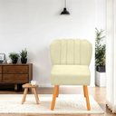 Ver imagem 2 de Cadeira Pétala para Sala de Jantar Confortável e Reforçada Suede
