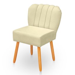 Cadeira Pétala para Sala de Jantar Confortável e Reforçada Suede - 5