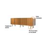 Balcão Buffet Saluti 4 Portas Off White/cinamomo - Hb Móveis - 5