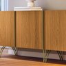 Balcão Buffet Saluti 4 Portas Off White/cinamomo - Hb Móveis - 3