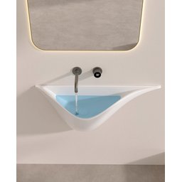 Cuba de Banheiro Lavatório Evier Whale Wave Italian Design - 10