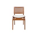 Ver imagem 5 de Cadeira Jantar Palhinha Assento Estofado Megan Conforto Cor Nozes:veludo Cinza Claro