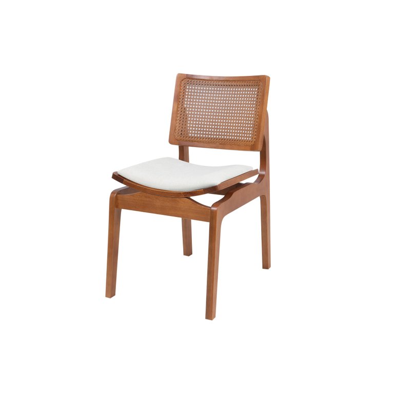 Cadeira Jantar Palhinha Assento Estofado Megan Conforto Cor Nozes:veludo Cinza Claro Cadeira Jantar Palhinha Assento Estofado Megan Conforto Cor Nozes:veludo Cinza Claro