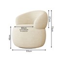 Ver imagem 4 de Conjunto Home Concept Tv 70" + Poltrona Orgânica Eloah Giratória Bouclé Italiano Bege