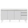 Balcão Gabinete 160cm 4 Portas Arkansas Branco - 2