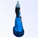 Ver imagem 2 de Escultura Orixá Iemanjá Negra em Resina 10 cm