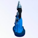 Ver imagem 4 de Escultura Orixá Iemanjá Negra em Resina 10 cm