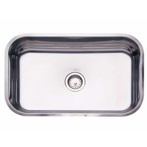 Cuba de Embutir para Cozinha Tramontina Retangular 47 BL Válvula de 3.1/2