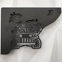 Ver imagem 6 de Mão Francesa Decorativa Preta 20cm Menino Safári Aço para Prateleira Zarg