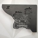 Ver imagem 7 de Mão Francesa Decorativa Preta 20cm Menino Safári Aço para Prateleira Zarg