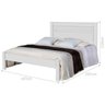 Cama Casal Dallas II - Branco - 2