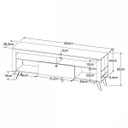 Ver imagem 3 de Rack Retrô para Tv até 60" 1,80m Toronto Ra1800 Art In Móveis - Branco