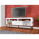 Ver imagem 1 de Rack Retrô para Tv até 60" 1,80m Toronto Ra1800 Art In Móveis - Branco