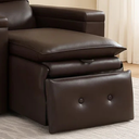 Ver imagem 7 de Poltrona do Papai Retrátil Reclinável Conforto Corino Marrom