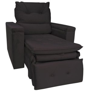 Poltrona Do Papai Retrátil Reclinável Conforto Corino Marrom