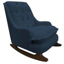 Ver imagem 2 de Kit Amamentação com Balanço Suede Azul Royal - Dominic Decor Lille