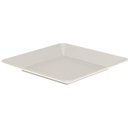 Ver imagem 1 de Prato Plástico Quadrado Bege Sobremesa Saladas 22,5cm ou Avulso para Servir