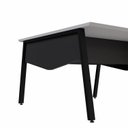 Ver imagem 7 de Plataforma de Trabalho para 2 Pessoas com Caixas de Tomadas 150cm Industrial Executive Cinza Sagrado e Preto