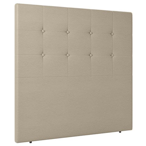 Cabeceira Cama Box Solteiro Luana 90cm Sintético Bege - Abmaza