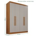 Ver imagem 4 de Guarda-roupa de Canto Modulado 11 Portas 4 Gavetas Espanha