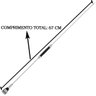Antena Móvel Px 67Cm B-2050 + Adaptador Bnc Macho Uhf Fêmea Icom Yaesu Vertex - 3