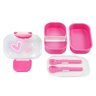 Pote P/ Lanche de 2 Andares Infantil 400ml Jacki Design Piccolino Pink - 3