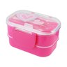 Pote P/ Lanche de 2 Andares Infantil 400ml Jacki Design Piccolino Pink - 1