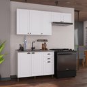 Ver imagem 1 de Cozinha Modulada 3 Peças 100% MDF Bari Branco